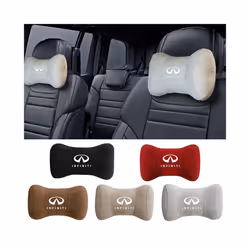 Car Interior Headrest Pillow Neck Protection for Infiniti Logo Q50 FX35 - Brown