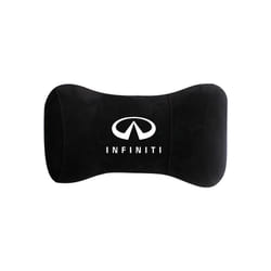 Car Interior Headrest Pillow Neck Protection for Infiniti Logo Q50 FX35 - Black