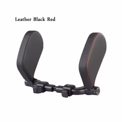 Car Seat Headrest Neck Pillow Travel Cushion For Sleep Car Pillow Neck - Leather Black Red