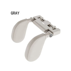 Car Seat Headrest Pillow Adjustable Head Neck Support Detachable Head - Gray