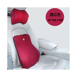 Car Accessories Travel Pillow Headrest Interior Cute Supplies Accessory - set of red