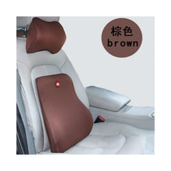 Car Accessories Travel Pillow Headrest Interior Cute Supplies Accessory - set of brown