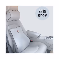 Car Accessories Travel Pillow Headrest Interior Cute Supplies Accessory - set of grey