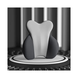 Car Headrest Neck Support Seat Soft Universal Adjustable Men Memory Foam - grey-Lumbar
