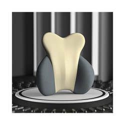 Car Headrest Neck Support Seat Soft Universal Adjustable Men Memory Foam - beige-Lumbar