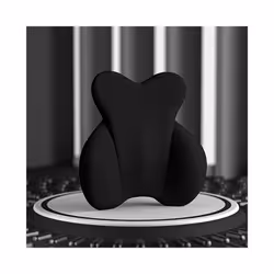 Car Headrest Neck Support Seat Soft Universal Adjustable Men Memory Foam - black-Lumbar