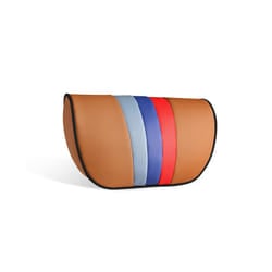 High-Quality  Leather Car Headrest Neck Pillow For BMW E60 E30 F30 F10 - Brown