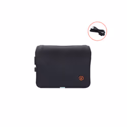 2023 Car Massage Heat Neck Support Pillow Seat Back Support Headrest Pillow - Black-Neck