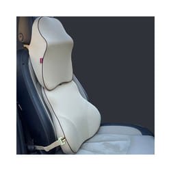 Knit Car Neck Pillow Seat Headrest Support Memory Foam Pillow Auto Headrest - 1 Set D