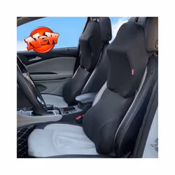 Knit Car Neck Pillow Seat Headrest Support Memory Foam Pillow Auto Headrest - 1 Set D