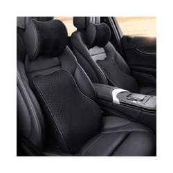 Car Neck Headrest Pillow Cushion Auto Seat Head Support Protector Automobiles - 1 set black