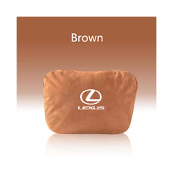Top Quality Car Headrest Neck Support Seat Soft Neck Pillow for Lexus - brown 2PCS