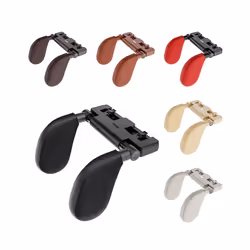 Car Seat Neck Headrest Pillow Adjustable Head Neck Support  Pad Detachable - A