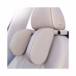 Car Seat Neck Headrest Pillow Adjustable Head Neck Support  Pad Detachable - F
