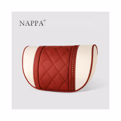 leather Car Seat Rest Cushion Headrest Car Neck Pillows For Mercedes - Beige red