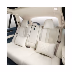 leather Car Seat Rest Cushion Headrest Car Neck Pillows For Mercedes - Coffee