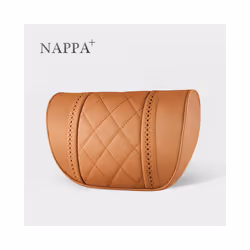 leather Car Seat Rest Cushion Headrest Car Neck Pillows For Mercedes - Brown