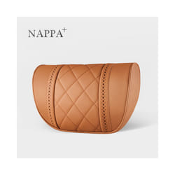 leather Car Seat Rest Cushion Headrest Car Neck Pillows For Mercedes - Brown