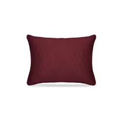 Embroidery Car Headrest Ultra Soft Suede Pillow Car Seat Rest Cushion - Red wine-waist