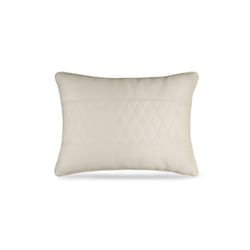 Embroidery Car Headrest Ultra Soft Suede Pillow Car Seat Rest Cushion - beige White-waist