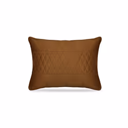 Embroidery Car Headrest Ultra Soft Suede Pillow Car Seat Rest Cushion - Brown-waist