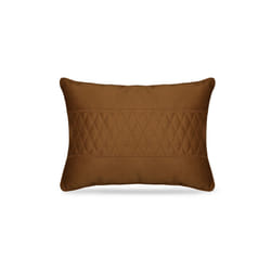Embroidery Car Headrest Ultra Soft Suede Pillow Car Seat Rest Cushion - Brown-waist