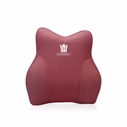 Car Neck Pillow Memory Foam Lumbar Support Waist Pillow Seat Headrest - Waist-Wine Red