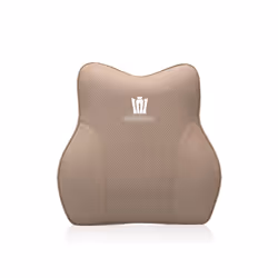 Car Neck Pillow Memory Foam Lumbar Support Waist Pillow Seat Headrest - Waist-Beige