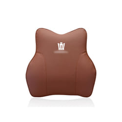 Car Neck Pillow Memory Foam Lumbar Support Waist Pillow Seat Headrest - Waist-Brown