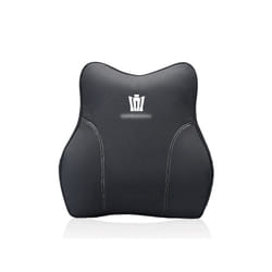 Car Neck Pillow Memory Foam Lumbar Support Waist Pillow Seat Headrest - Waist-Black