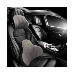For Tesla Model 3 Y S X Car Seat Headrest Cushion Neck Pillow Backrest - Grey Set