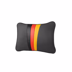 High-Quality Leather Car Headrest Neck Pillow For BMW E60 E30 F30 F10 - Grey