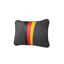 High-Quality  Leather Car Headrest Neck Pillow For BMW E60 E30 F30 F10 - Grey