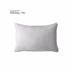 Alcantara Car Lumbar Support Pillow Headrest Back Cushion Auto Accessories - Alcantara Gray 1pc