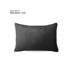 Alcantara Car Lumbar Support Pillow Headrest Back Cushion Auto Accessories - Alcantara Black 1pc