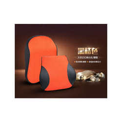 1PCS memory foam cute car seat headrest pillow solid for the neck rest - 1set Orange