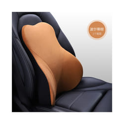 3D Diatom Memory Foam Car Neck Pillow Capri Material Car Pillow Waist - Brown Waist
