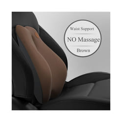Electric Massage Lumbar Support Car Waist Seat Back Cushion Car Pillow - NO Massage Waist BN