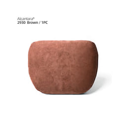 Alcantara Soft Car Headrest Neck Pillow Cushion Auto Accessories Universal - Alcantara Brown 1pc