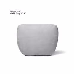 Alcantara Soft Car Headrest Neck Pillow Cushion Auto Accessories Universal - Alcantara Gray 1pc