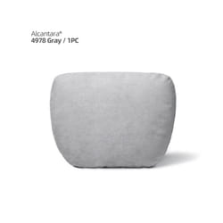 Alcantara Soft Car Headrest Neck Pillow Cushion Auto Accessories Universal - Alcantara Gray 1pc