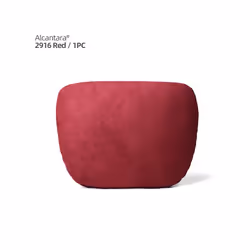 Alcantara Soft Car Headrest Neck Pillow Cushion Auto Accessories Universal - Alcantara Red 1pc