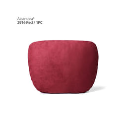 Alcantara Soft Car Headrest Neck Pillow Cushion Auto Accessories Universal - Alcantara Red 1pc