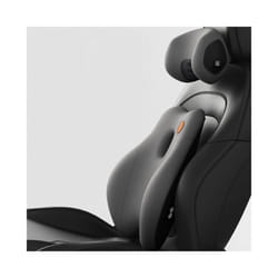 Car Neck Massage Pillow Lumbar Support Cushion Auto Seat Travel Relax - grey suit