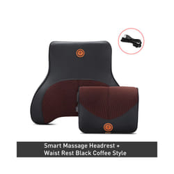 Car Neck Massage Pillow Lumbar Support Cushion Auto Seat Travel Relax - Massage-Coffee-Set