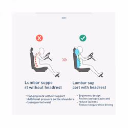 Car Neck Massage Pillow Lumbar Support Cushion Auto Seat Travel Relax - Massage-Coffee-Set