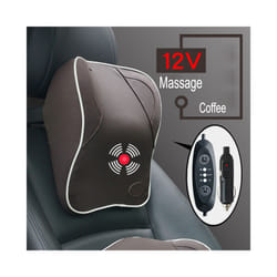 USB Charger Electric Vibration Car Massager Pillow Pain Relief Car Seat - Coffee-Neck-12V