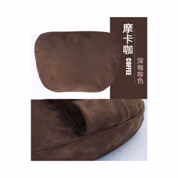 2Pcs Car Headrest Neck Pillow Neck Support Pillow Cushion for Mercedes - Coffee