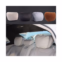 2Pcs Car Headrest Neck Pillow Neck Support Pillow Cushion for Mercedes - Gray