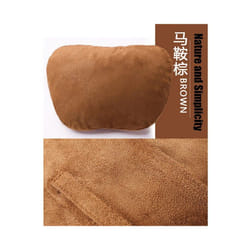 2Pcs Car Headrest Neck Pillow Neck Support Pillow Cushion for Mercedes - Brown